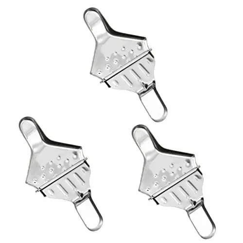 Produktbild: Amosfun 3St Zitrone Prise Handentsafter Mini Entsafter Orangenpresse portable juicer manuelle zitruspresse Handpresse für Fruchtsaftpresse Zitronenpresse aus Metall Rostfreier Stahl Silver