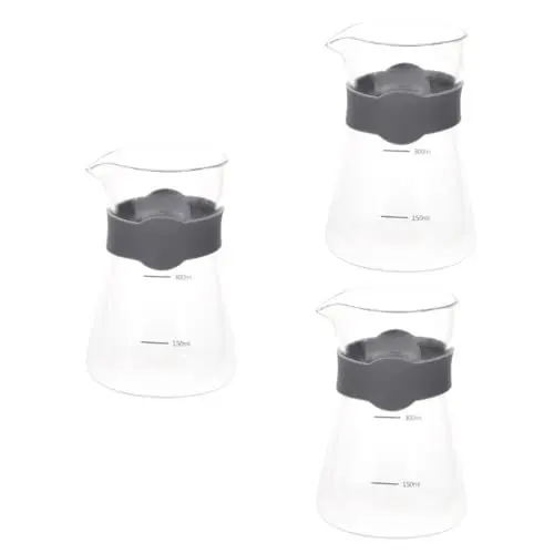 Produktbild: Amosfun 3St graduierte Kaffeekanne Kaffeekannen türkischer Kaffee Espresso Kaffee Teekessel Dekorative Kaffeekanne Mehrzweck Kaffeekanne exquisiter Kaffeebehälter Teekanne aus Glas Plastik