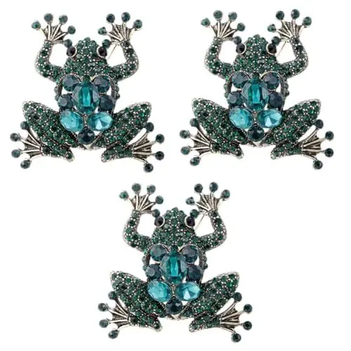 Produktbild: Amosfun 3St weihnachtsbroschen brosche weihnachten Anzug Brooch Schalbrosche Brooch weihnachten brosche glänzende Brosche Anstecknadel mit Tiermotiv Jahrgang Stift Korsage