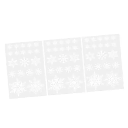 Produktbild: Amosfun Weihnachts-schneeflocken-pvc-aufkleber-set 3 Stück Selbstklebende Aufkleber Für Fenster Dekoration Festliche Heimdekoration
