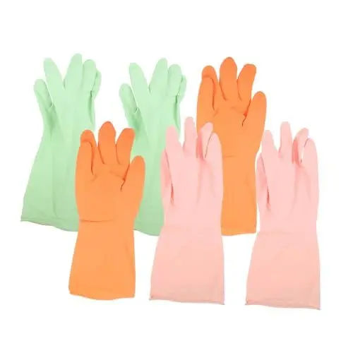 Produktbild: Amosfun Geschirrspülhandschuhe Nicht Reinigend Größe M 3 Paar Für Die Reinigung Von Küche Und Haushalt