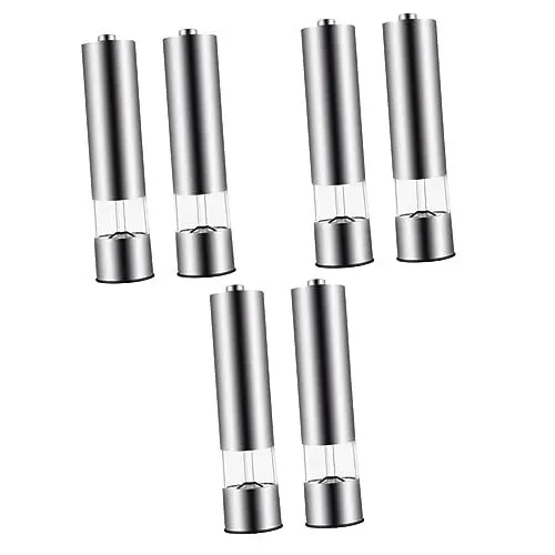 Produktbild: Amosfun 3 Sätze Elektrische Pfeffermühle Elektrische Elektrische Pfefferstreuer Mühle Automatische Pfeffermühle Elektronische Pfeffermühle Salzmühle 2 Stück * 3