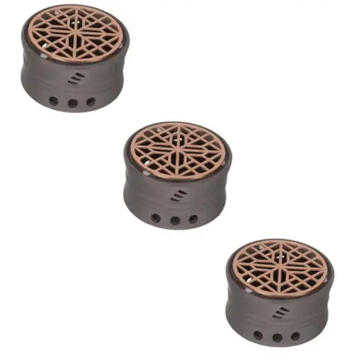 Produktbild: Amosfun 3 Sätze Kaffeewärmer Kerzenleuchter Basis Für Teekannenwärmer Multifunktionaler Wärmer Mini-heizung Heizung Heizofen Moderner Teewärmer Tee-heizofen Teewärmer Kanne Keramik