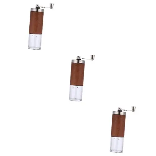 Produktbild: Amosfun 3 Stück Kaffee Manuelle Kaffeemaschinen Kreative Nussmühle Espresso Kaffee 304 Edelstahl Lebensmittelqualität Acryl