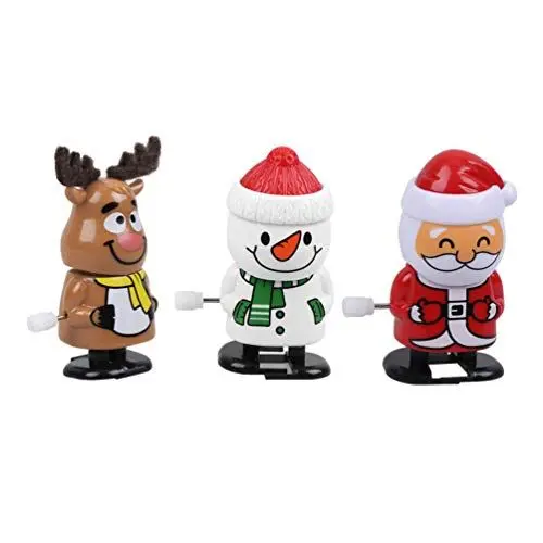 Produktbild: Amosfun 3 Stücke Aufziehspielzeug Weihnachtsmann Figur Aufziehfigur Wackelfiguren Weihnachten Deko Figuren Rentier Schneemann Dekofigur Baby Kinder