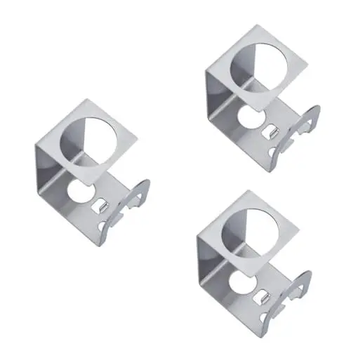 Produktbild: Amosfun 3-teiliger Zahnbürstenhalter Aus Edelstahl Multifunktionaler Badezimmer-becherständer Selbstklebend Platzsparendes Design