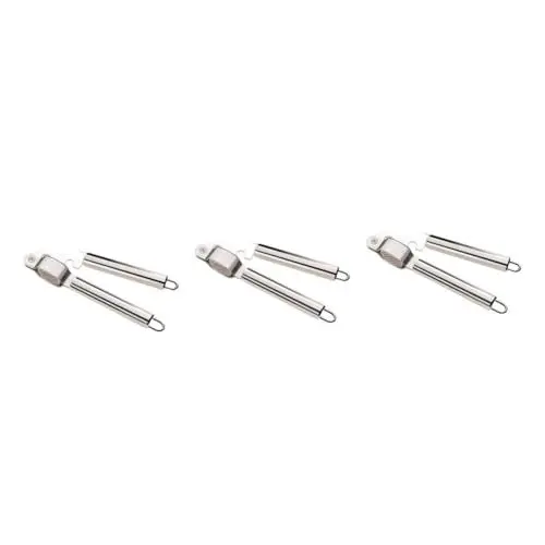 Produktbild: Amosfun 3st Knoblauchschneider Nuss Silver
