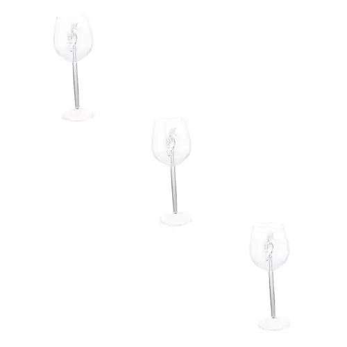 Produktbild: Amosfun 3st Rotweinglas Becher Weingläser Mit Hohem Stiel Rotweinkelche Hochzeit Weingläser Wein Tassen Weingläser Für Partys Kelch Für Wein Cocktailgläser Partyzubehör Gläser Tasse