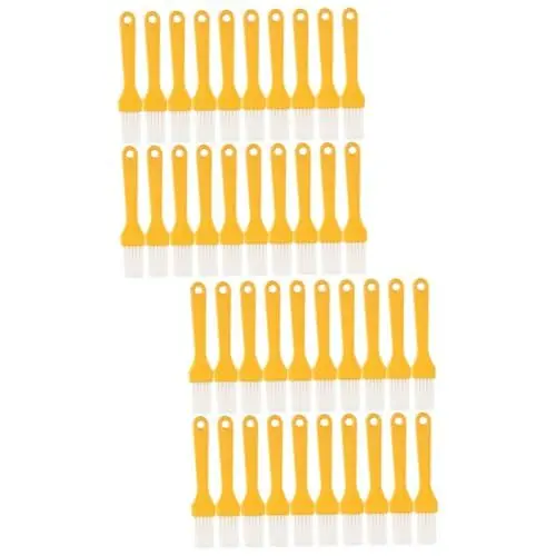 Produktbild: Amosfun 40 Stk Bastölpinsel gebacken Saucenpinsel Dip-Sauce Grill gegrillte kalte Nudeln kitchen utensils küchen geräte grillplanke grillrostreiniger kitchen gadget Grillbürste Backspatel