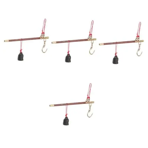 Produktbild: Amosfun 4 Sätze Stahlhof aus Holz kitchen scale kuechenwaage kücjenwaagen handwaage Feiner Maßstab Gewichtsmaßstab Gewichtsskala Haushaltswaage Zuhause im kleinen Maßstab Hausbedarf Eisen