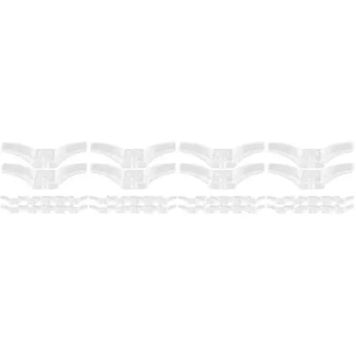 Produktbild: Amosfun 4 Sätze Vorhang Zubehör Klemmmarkise Lametta Vorhang Kordelstopper Haken Für Blindzubehör Blindschnursicherung Motorisierte Rollos Blindteile Gardinenhalter Pom 12 Stück * 4