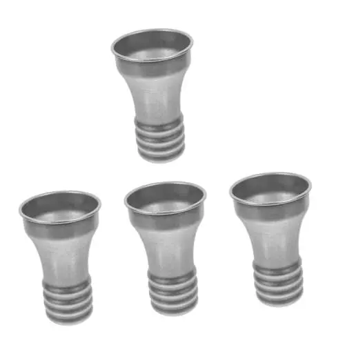 Produktbild: Amosfun 4 Stück Bierkrug aus Edelstahl partybecher saftglas Limonadenglas Weinglas Camping Weingläser Wasserbecher Bierbecher multifunktionaler Weinbecher Rostfreier Stahl Wiederverwendbar