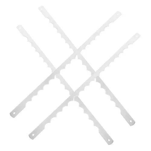 Produktbild: Amosfun 4 Stück Brotschneidemesser ausstechplatte cutter messser Brotmesser Ersatzklinge Klingenersatz sägeblatt werkzeug Brotbackmaschinen Brotklinge Holzschneiderklingen 420er Edelstahl