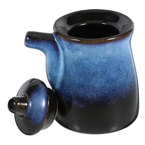 Produktbild: Amosfun 4 Stück Essigtopf Shoyu-sauce Soße Essigflasche Essig-spenderflasche Spenderflasche Für Sojasauce Spender Für Sojasauce Gewürzbehälter Gewürztopf Öltopf Im Japanischen Stil Keramik