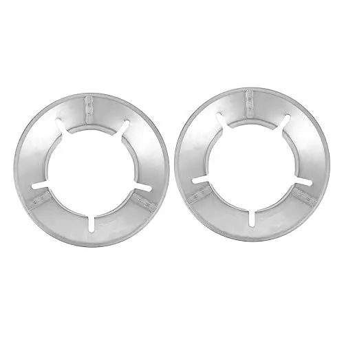 Produktbild: Amosfun 4 Stück Gasherd Halterung Rutschfester Ofenständer Herd Wok-Rack Windfester Wokring Wok-Rack-Ring Brennerringe Für Gasherde Gasherdring Herd Wok Ring Wok-Brenner Gusseisen Silver