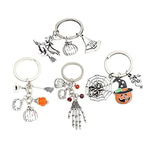 Produktbild: Amosfun -Gotik-schlüsselanhänger Für Halloween Metall-schlüsselring Schmuck- -Set