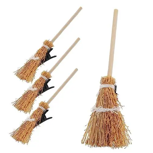 Produktbild: Amosfun Hexenbesen-haarnadel Haarspangen für Damen Halloween-Haarschmuck für Damen Mini-Haarspange in Besenform für Cosplay und Partys