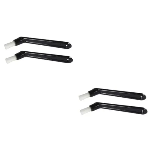 Produktbild: Amosfun 4 Stück Nylon-Reinigungsbürste kaffeevollautomat zubehör Geräteteile Bürste für Kaffeemühle Kaffeemaschinenbürste Black