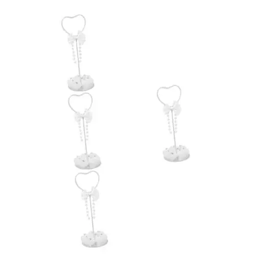Produktbild: Amosfun 4 Stück Platzkarte Für Die Hochzeit Bild Steht Für Tisch Bildhalter Für Tische Fotohalterclip Tischnamenhalter Memohalterständer Menühalter Schildhalter Platzkartenhalter Eisen