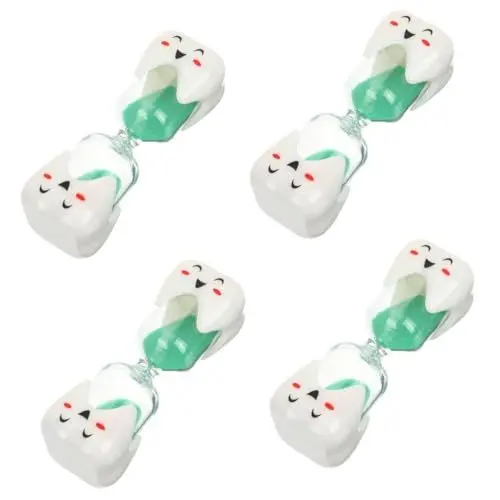 Produktbild: Amosfun 4 Stück Sanduhr Zahnbürsten-Timer Timer Zum Zähneputzen Für Kinder Zahnbürsten Für Kinder Kleine Zeitschaltuhr Für Kinder Zahnputz-Timer Zähneputzen-Timer Kunststoff