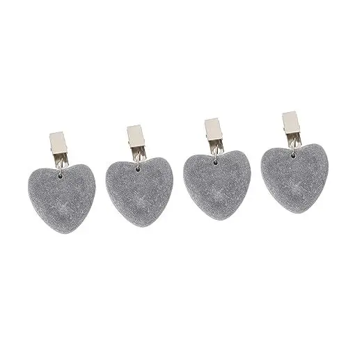 Produktbild: Amosfun 4 Stück Tischdecke Anhänger tischdecke gewichte tischdeckenbeschwerer Tischdeckenclips Clips für Tischläufer Tischdecke wiegt schwer Gewicht der Tischdecke Tischgewicht Eisen Grey