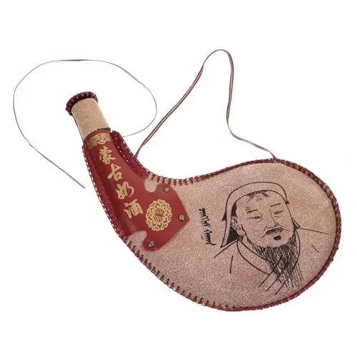 Produktbild: Amosfun 4 Stück Weinkrug Wein-bota-tasche Kantine Wasserflasche Weintaschen Für Die Reise Topf Zur Aufbewahrung Von Milch Reise Wasserflasche Bota-taschenflasche Bota-flasche Plastik Brown
