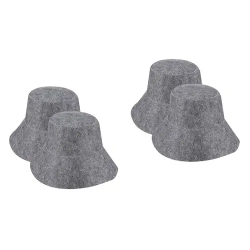 Produktbild: Amosfun 4 Stück duschkabine Sauna zubehör saunazubehor Saunazubehör Badezimmerhut Sauna-Haarkappe Haarkappe für die Dusche Sauna-Kopftuch Duschhaube Saunahüte Saunahut für Damen gefühlt
