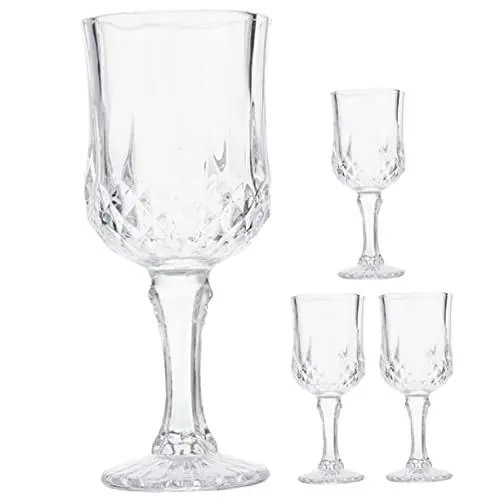 Produktbild: Amosfun Glaskelche Unzerbrechliches Weingläser-set 4-teilig Für Cocktails Rotwein Brandy Elegantes