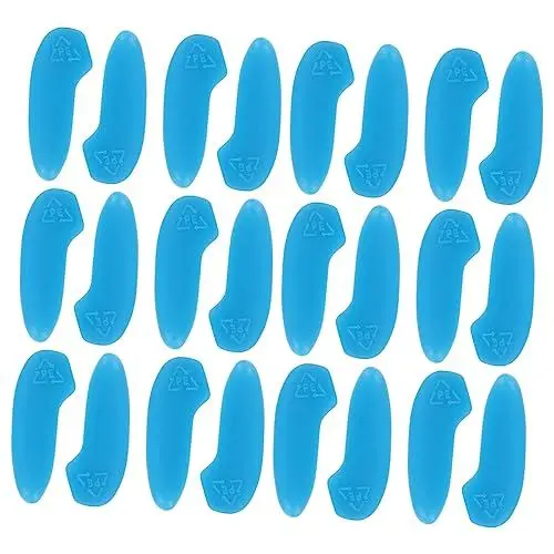 Produktbild: Amosfun 50 Stück Tipp-set Abdeckungen Für Messerklingen Spitzenhülse Flexible Spitzenendkappen Messerabdeckungsset Sicherheitsmesser Messerabdeckungen Oder -hüllen Kratzfest Blue Plastik