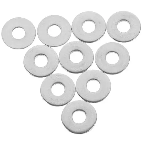 Produktbild: Amosfun 50stücke Edelstahl-unterlegscheibe Flach Dichtung Für Schraubverschlüsse Befestigungselemente Wartungsscheibe Für Allgemeine Reparaturen