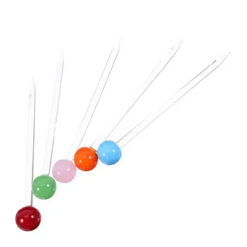 Produktbild: Amosfun 5St Fruchtstäbchen Partydekoration hochzeitsdekoration -Spieße Fruchtcocktail -Sticks lange für Vorspeisen - Glas Wiederverwendbar
