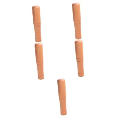Produktbild: Amosfun 5St Holzstößel Holzmörser für Gewürze Holzmörser für Pfeffer Holzmörser für Muskatnuss Holzmörser für Nelken Mixer Kräuterbrecher Schleifer hölzerner Stößel Küchenstampfer Bambus