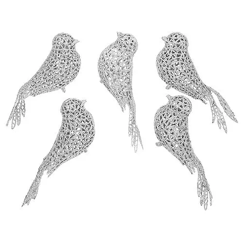 Produktbild: Amosfun 5St Zwiebelpulver Vogel weihnachtsdeko bürodeko Weihnachtsszene Ornament Feder Schaumstoff vögel Girlande Weihnachtsschmuck weihnachtsvögel schmuck der Vogel