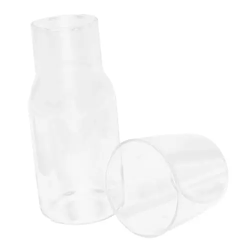 Produktbild: Amosfun 5 Sätze Wasserbecher Tischkaraffe transparenter Wasserkrug Nachtkaraffen mit Tasse Wassergläser büro zubehör kaffeekanne transparente Wasserkaraffe Klarsichtbecher für Wasser Glas