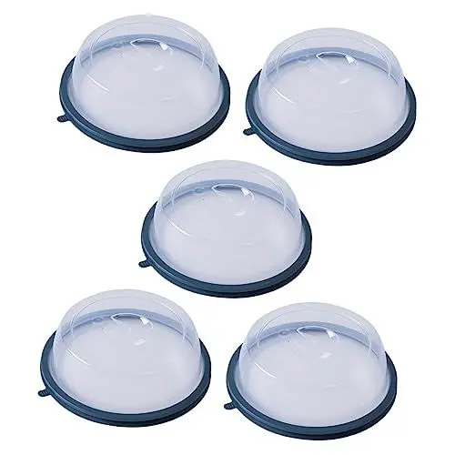 Produktbild: Amosfun 5 Stk Frischhaltefolie aus Silikon Fliegenfutterabdeckung Dish-Dome-Abdeckung abdeckung mikrowelle frischhaltehaube Gemüsedeckel nützliche Obsthüllen Kieselgel Wiederverwendbar