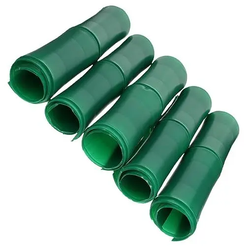 Produktbild: Amosfun 5st Simulierte Bambushaut Gasrohrmuffe Heizungsrohr Dekoration Landschaftsröhre Im Freien Pfeifendekor Kanalrohr Rohrmuffen Für Sanitärinstallationen Künstlich Kabel Plastik Green