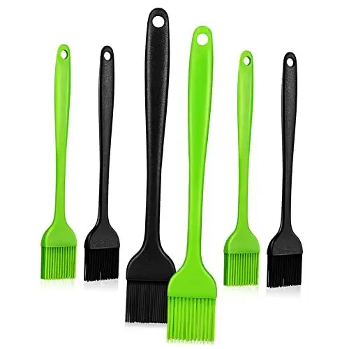 Produktbild: Amosfun 6St Ölpinsel Grill bürste Grill Pinsel BBQ-Pinsel silikonbürste Pastry Brush Grillbürste für Außengrill Grill tragbar Kochpinsel Bastler Küchenölbürste Bastelpinsel Kieselgel