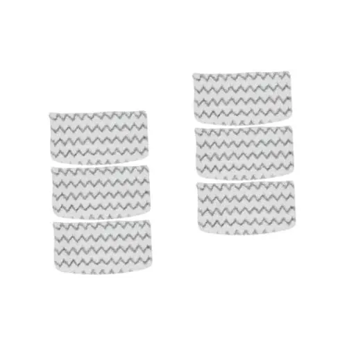 Produktbild: Amosfun 6 Stk Dampfwischmatten Ersatz-Dampfmop-Pads Bezüge für Dampfbesen Staubpad mopp Hai-Dampfmopp-Pads Dampfzubehör Dampfwischer Staubtücher Weiß