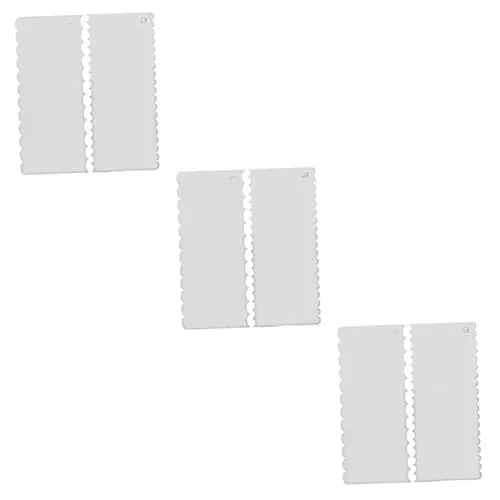 Produktbild: Amosfun 6 Stk Kuchenschaber gartenmesser küchenmesser gemüseschaufel Fondant glatter Kuchenspatel Zuckerguss glatter Dekor Kuchencremespatel Kuchenglasur glatter Rostfreier Stahl Silver