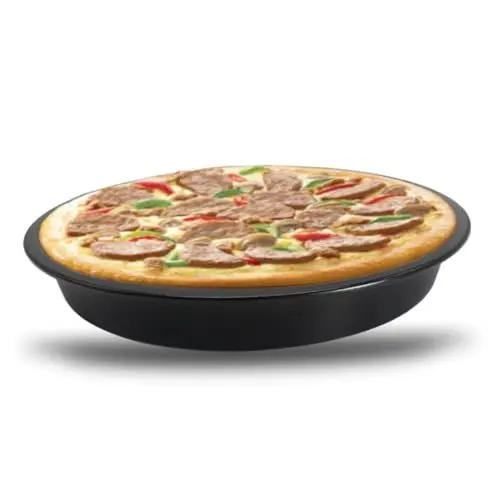 Produktbild: Amosfun 6 Stück 8 Pizza-Backplatte Pizzapfanne mit Antihaftbeschichtung Kleine Pizzapfanne für den Ofen Pizza-Backform pfannkuchenwender pfannkuchenpfanne sheet pan Quichepfanne Pizzablech