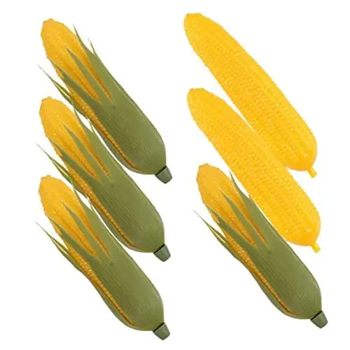 Produktbild: Amosfun 6pcs Mais Decor Gefälschte Gemüse Modelle Natürliche Lebensechte Küche Schaufenster Requisiten