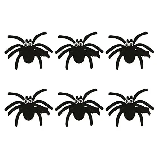 Produktbild: Amosfun 6 stücke Halloween spinne haarspangen haarnadel spinne Charakter hairgrips Haarschmuck Haarschmuck Ornament für Kinder Halloween Party Favors Geschenke (schwarz)