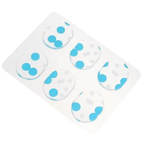 Produktbild: Amosfun 6stücke Silikon Selbstklebende Dämpfermatte Für Schlagzeug Geräuschreduzierende Gel-pads Zur Klangregelung Für Snare-drums Und Percussion-instrumente