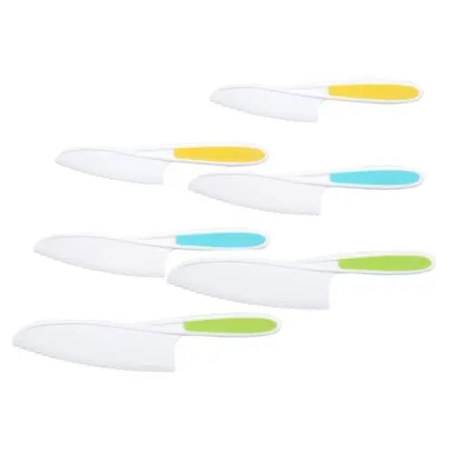 Produktbild: Amosfun 6st Kuchenmesser Kinder Kochen Kinder Sicher Für Obst Werkzeug Zum Schneiden Von Früchten Kuchenschneider Ausstecher Für Kinder Kinderkochkoch Für Obst Schneidspachtel Pp