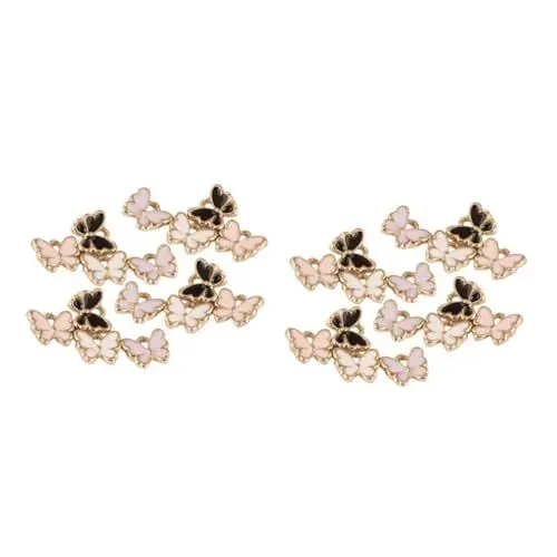 Produktbild: Amosfun 80 Stk Anhänger Charme Selber Machen Cartoon-anhänger Aus Metall Schlüsselanhänger-zubehör Emaille-armbandanhänger Schmuckzubehör Goldanhänger Koreanische Version Schlüsselbund