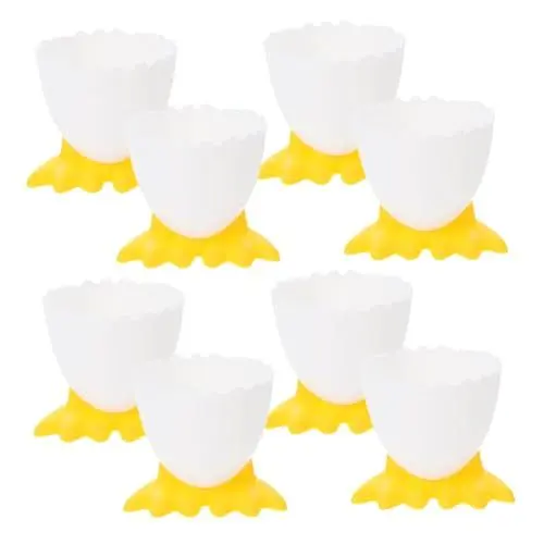 Produktbild: Amosfun Tassentablett 8-teiliges Tassen-Set Für Weichgekochte Eier Osterdekor Pp-Material Stabiler Sockel