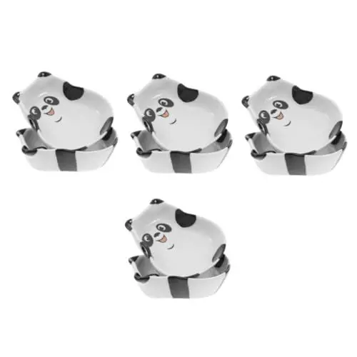 Produktbild: Amosfun 8 Stk Keramik-panda-essteller Süße Teller Süßer Teller Vorspeisenteller Keramik Schalen Mit Sojasauce Soßengerichte Zum Dippen Saucenbehälter Schalen Vorbereiten Wiederverwendbar