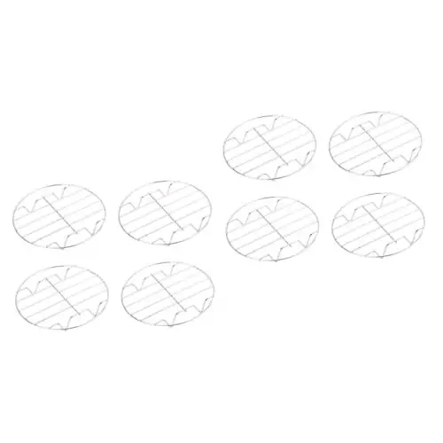 Produktbild: Amosfun 8 Stk Vierbeiner Küchen dampfer kitchen helper kitchenaide küche gadget erweiterbare Dampfer Küchenwaren Dampfgarer aus Edelstahl Dampfregal aus Edelstahl Rostfreier Stahl Silver