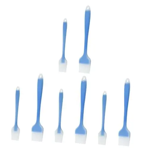 Produktbild: Amosfun 8 Stück Ölpinsel Kochpinsel Saucenflaschen Grillpinsel Küchenpinsel Marinadenpinsel Grillsaucenpinsel Grillpinsel Für Grillsauce Grillwerkzeuge Blau