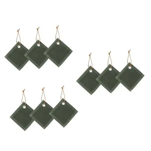 Produktbild: Amosfun 9 STK Camping-untersetzer Tassenmatten Aus Segeltuch Körbchenpads Aus Segeltuch Schützende Schalenpolster Schützende Camp-Cup-Pads Untersetzer Aus Tischsets Olive Green
